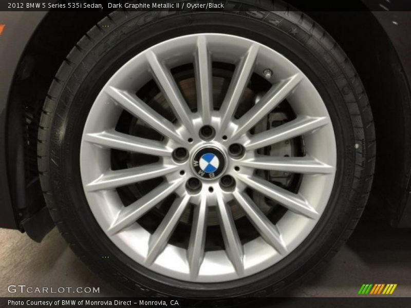 Dark Graphite Metallic II / Oyster/Black 2012 BMW 5 Series 535i Sedan