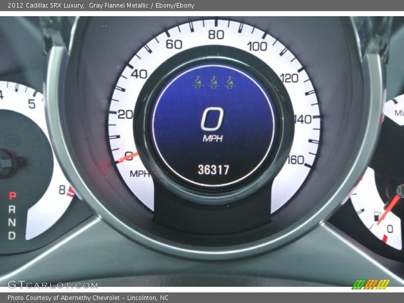 Gray Flannel Metallic / Ebony/Ebony 2012 Cadillac SRX Luxury