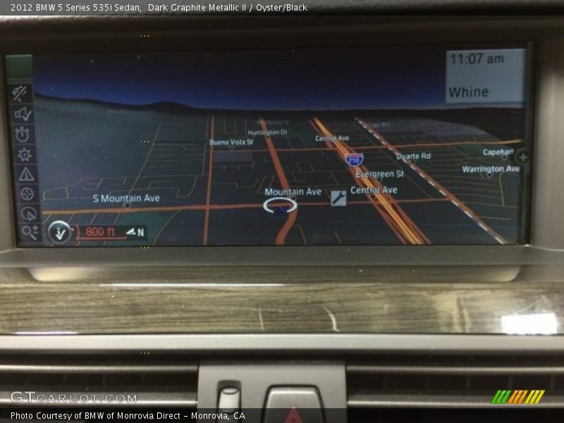 Dark Graphite Metallic II / Oyster/Black 2012 BMW 5 Series 535i Sedan
