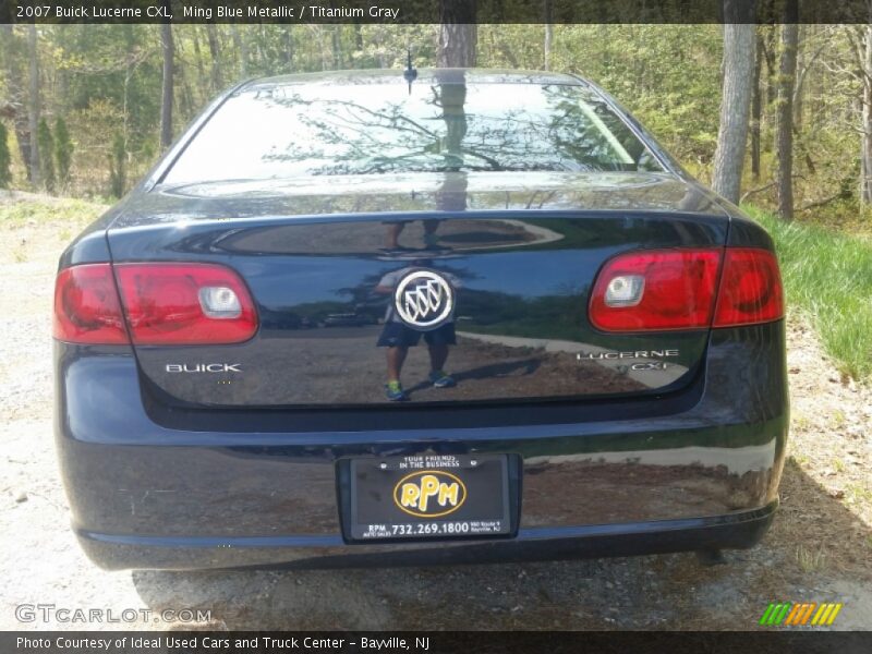 Ming Blue Metallic / Titanium Gray 2007 Buick Lucerne CXL