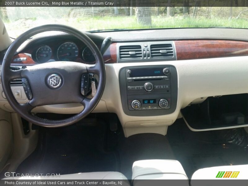 Ming Blue Metallic / Titanium Gray 2007 Buick Lucerne CXL