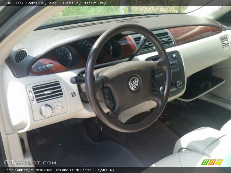 Ming Blue Metallic / Titanium Gray 2007 Buick Lucerne CXL