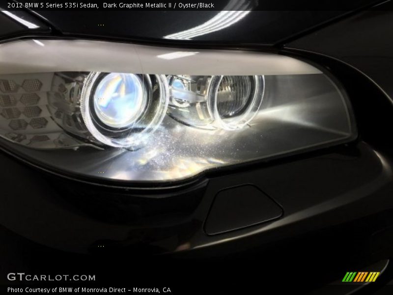 Dark Graphite Metallic II / Oyster/Black 2012 BMW 5 Series 535i Sedan