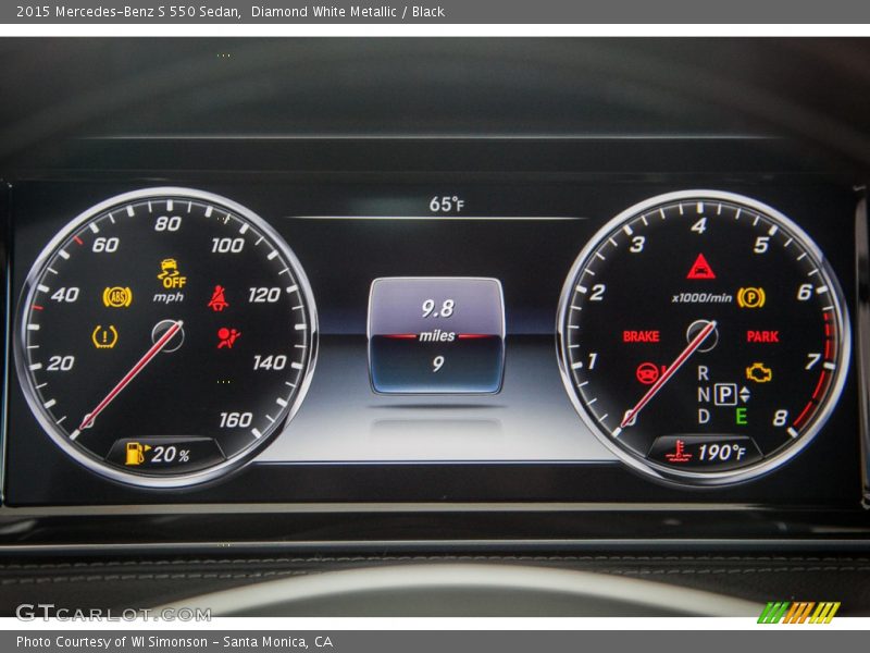Diamond White Metallic / Black 2015 Mercedes-Benz S 550 Sedan