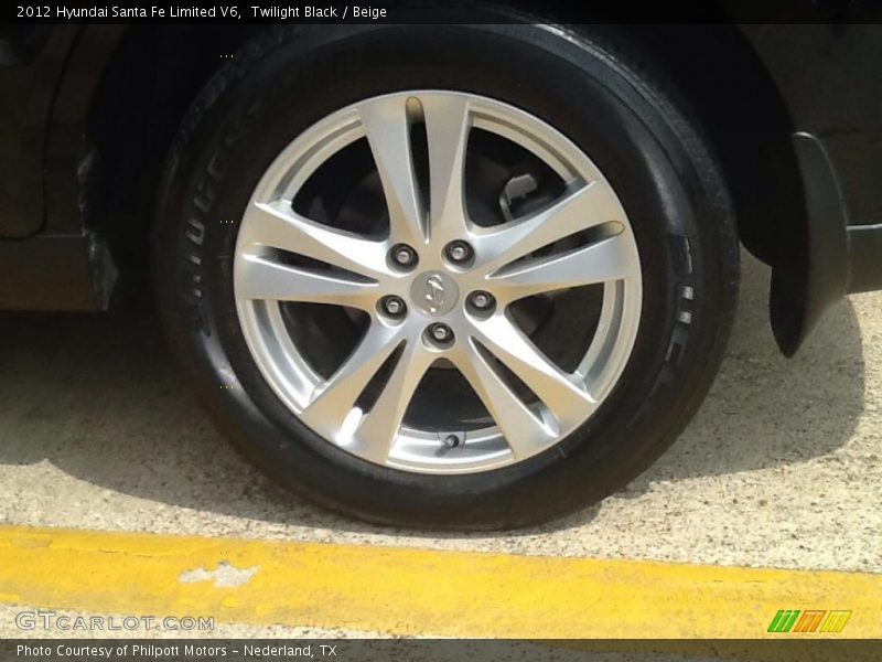 Twilight Black / Beige 2012 Hyundai Santa Fe Limited V6