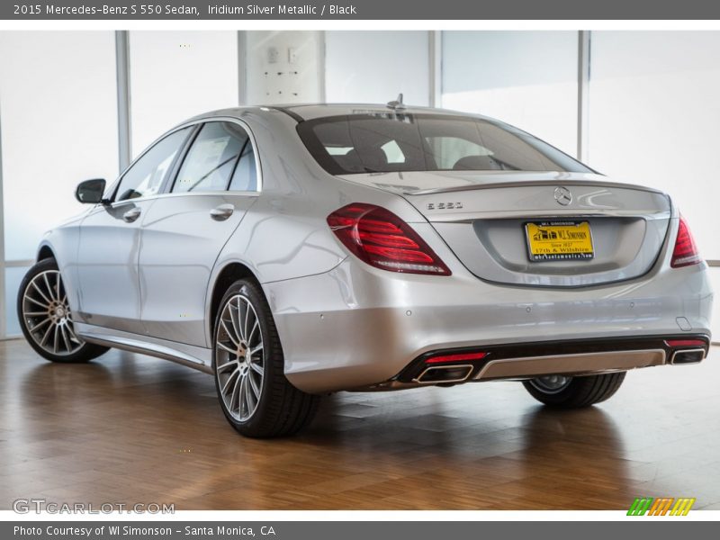 Iridium Silver Metallic / Black 2015 Mercedes-Benz S 550 Sedan