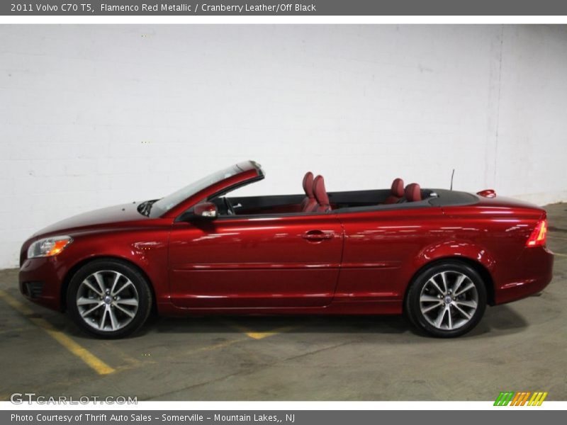 Flamenco Red Metallic / Cranberry Leather/Off Black 2011 Volvo C70 T5