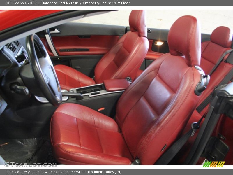 Flamenco Red Metallic / Cranberry Leather/Off Black 2011 Volvo C70 T5