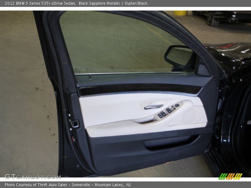 Black Sapphire Metallic / Oyster/Black 2012 BMW 5 Series 535i xDrive Sedan