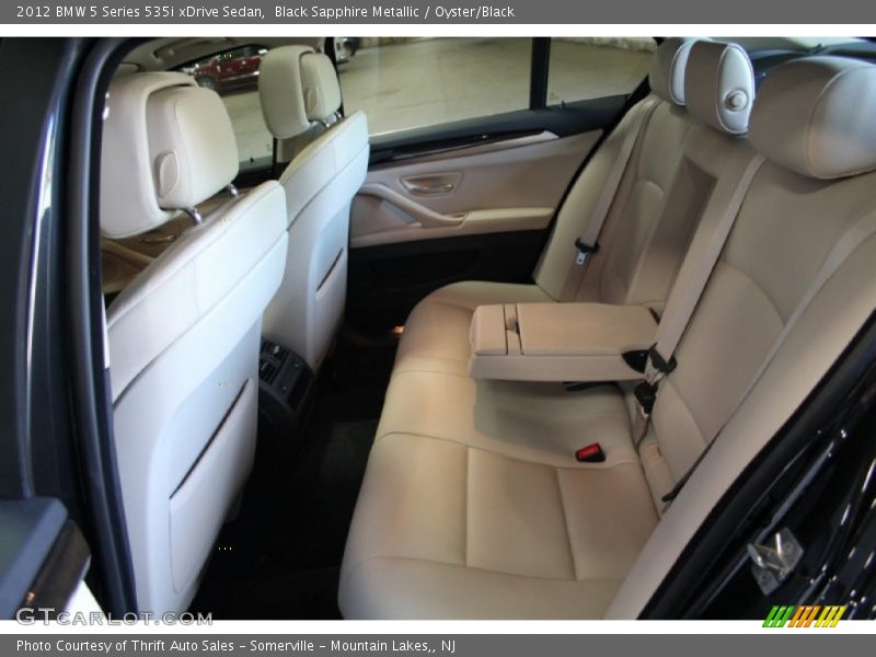 Black Sapphire Metallic / Oyster/Black 2012 BMW 5 Series 535i xDrive Sedan