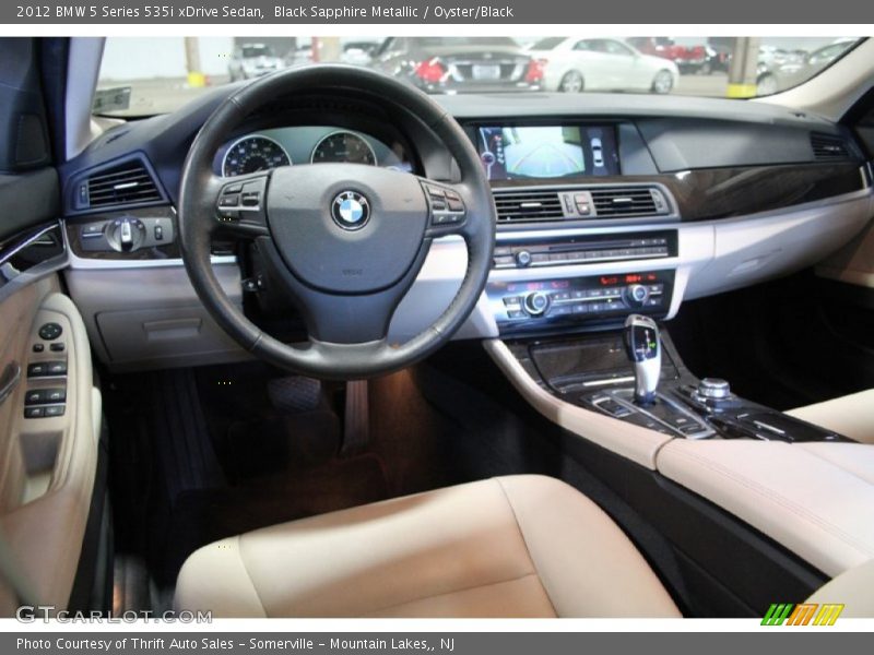 Black Sapphire Metallic / Oyster/Black 2012 BMW 5 Series 535i xDrive Sedan