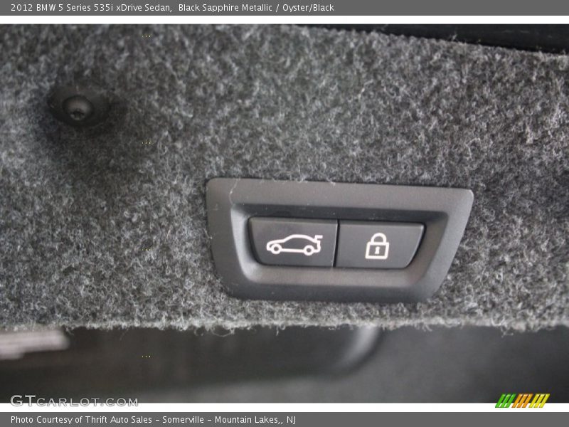 Black Sapphire Metallic / Oyster/Black 2012 BMW 5 Series 535i xDrive Sedan