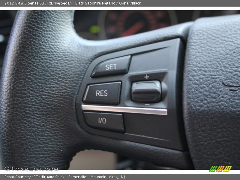 Black Sapphire Metallic / Oyster/Black 2012 BMW 5 Series 535i xDrive Sedan