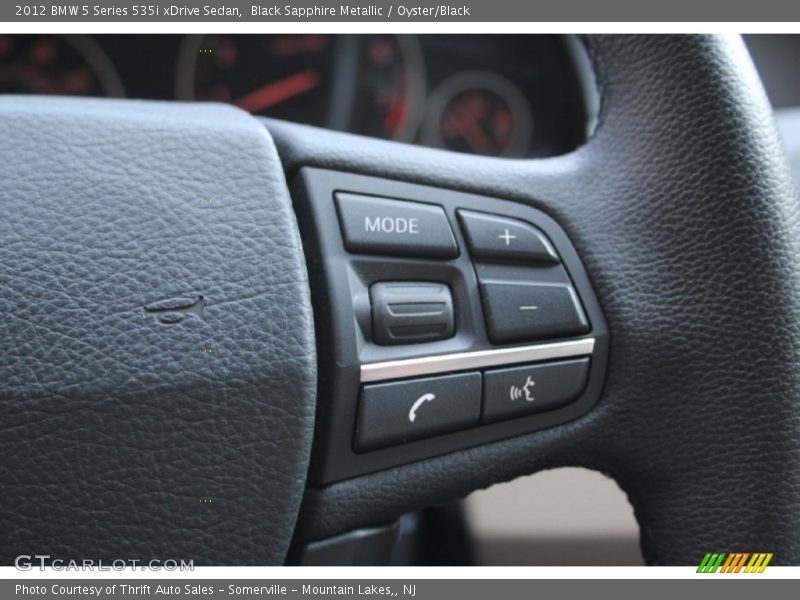 Black Sapphire Metallic / Oyster/Black 2012 BMW 5 Series 535i xDrive Sedan