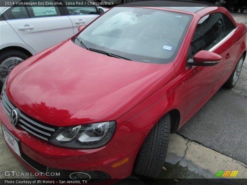 Salsa Red / Charcoal/Black 2014 Volkswagen Eos Executive