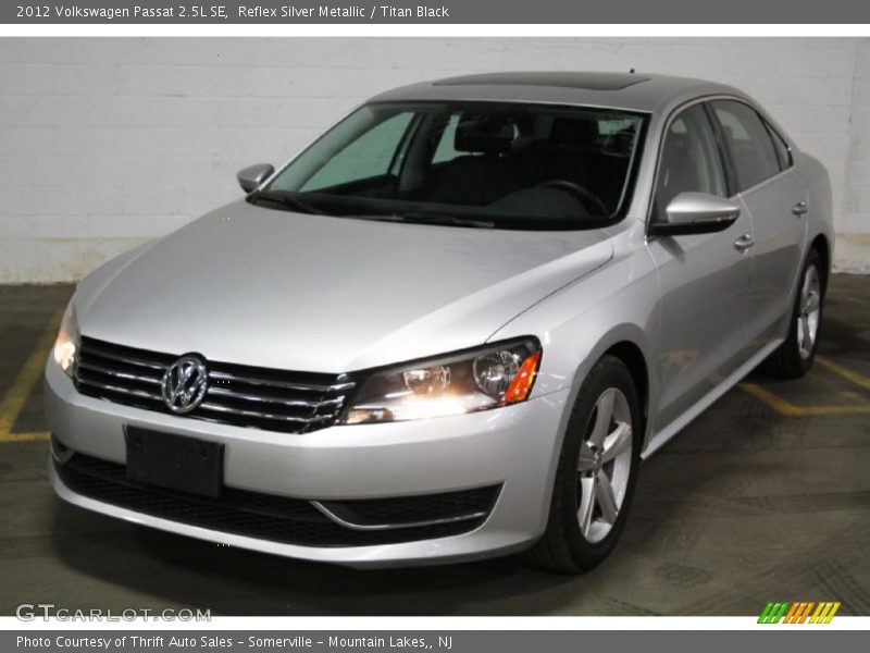 Reflex Silver Metallic / Titan Black 2012 Volkswagen Passat 2.5L SE