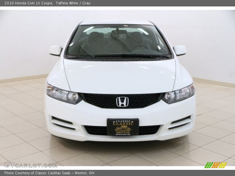 Taffeta White / Gray 2010 Honda Civic LX Coupe