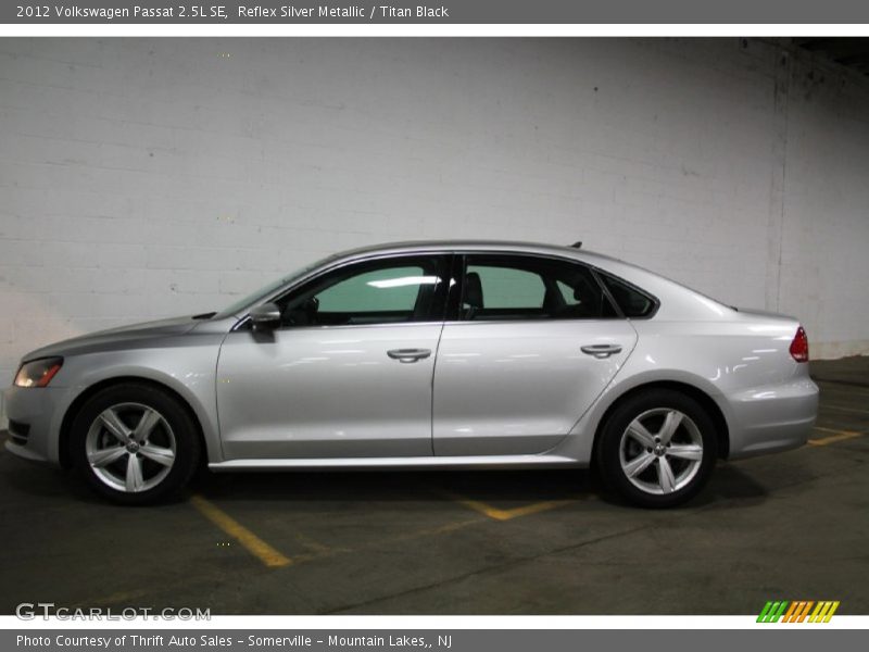 Reflex Silver Metallic / Titan Black 2012 Volkswagen Passat 2.5L SE
