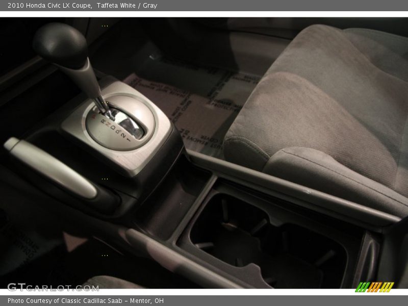 Taffeta White / Gray 2010 Honda Civic LX Coupe