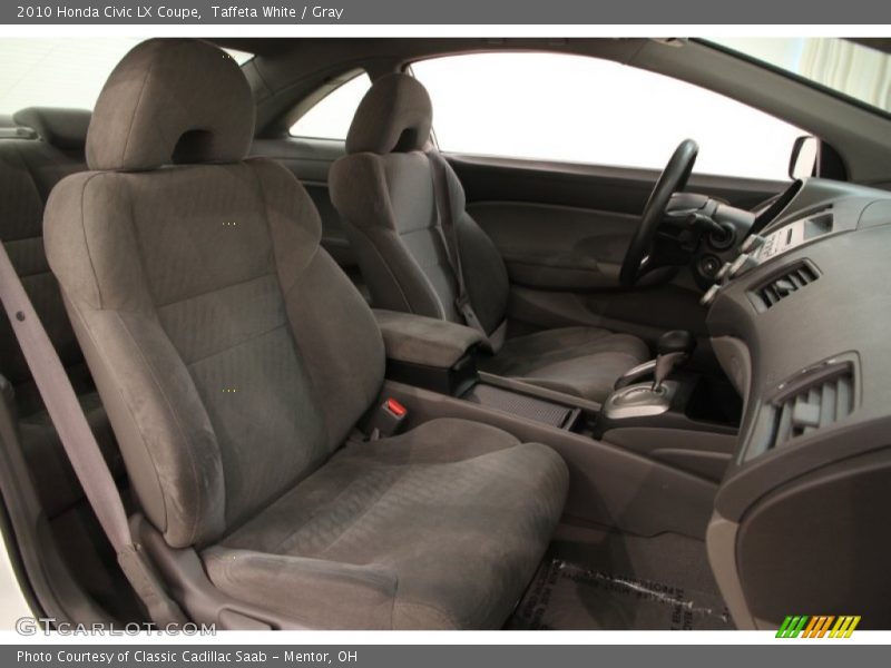 Taffeta White / Gray 2010 Honda Civic LX Coupe