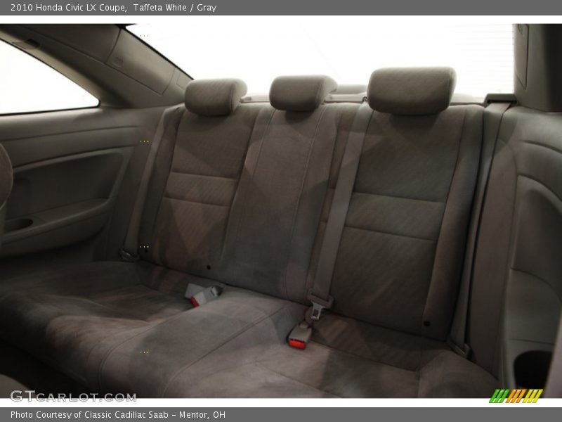Taffeta White / Gray 2010 Honda Civic LX Coupe