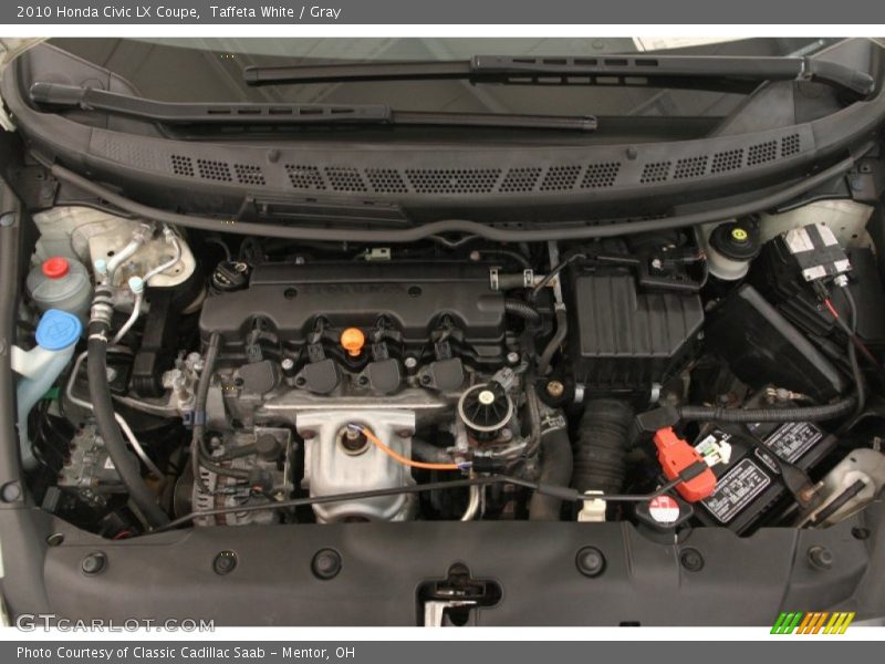 Taffeta White / Gray 2010 Honda Civic LX Coupe