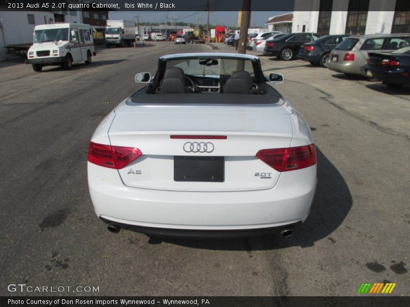 Ibis White / Black 2013 Audi A5 2.0T quattro Cabriolet