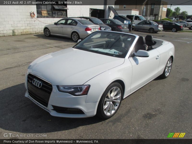 Ibis White / Black 2013 Audi A5 2.0T quattro Cabriolet