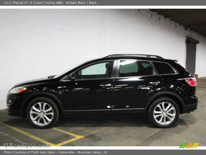 Brilliant Black / Black 2012 Mazda CX-9 Grand Touring AWD