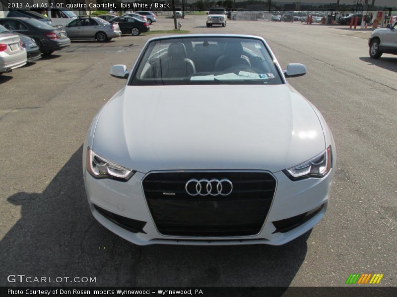 Ibis White / Black 2013 Audi A5 2.0T quattro Cabriolet