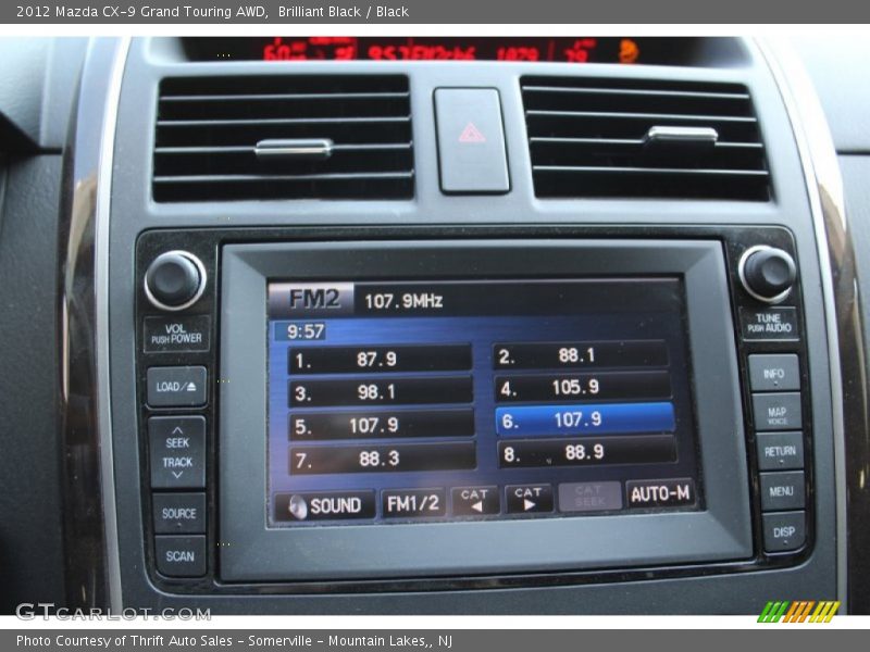 Brilliant Black / Black 2012 Mazda CX-9 Grand Touring AWD