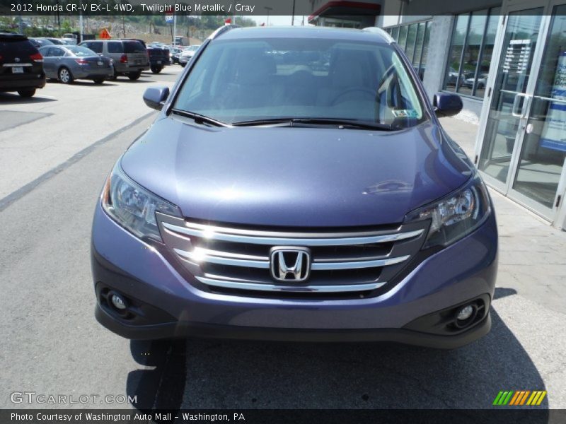 Twilight Blue Metallic / Gray 2012 Honda CR-V EX-L 4WD