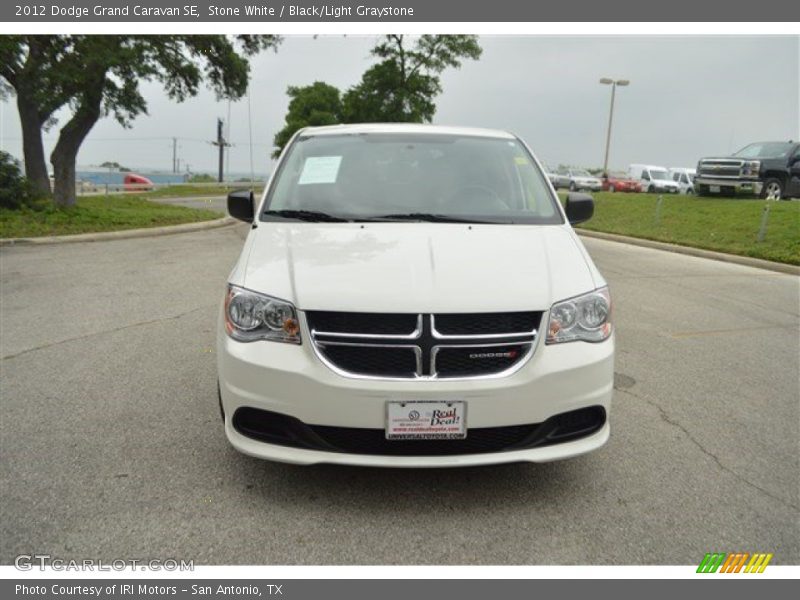 Stone White / Black/Light Graystone 2012 Dodge Grand Caravan SE