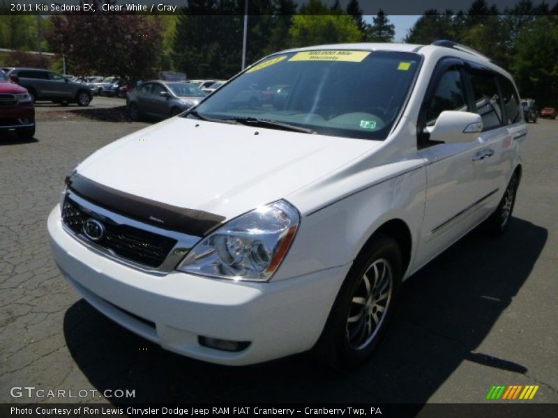 Clear White / Gray 2011 Kia Sedona EX