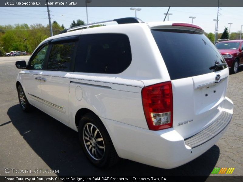 Clear White / Gray 2011 Kia Sedona EX