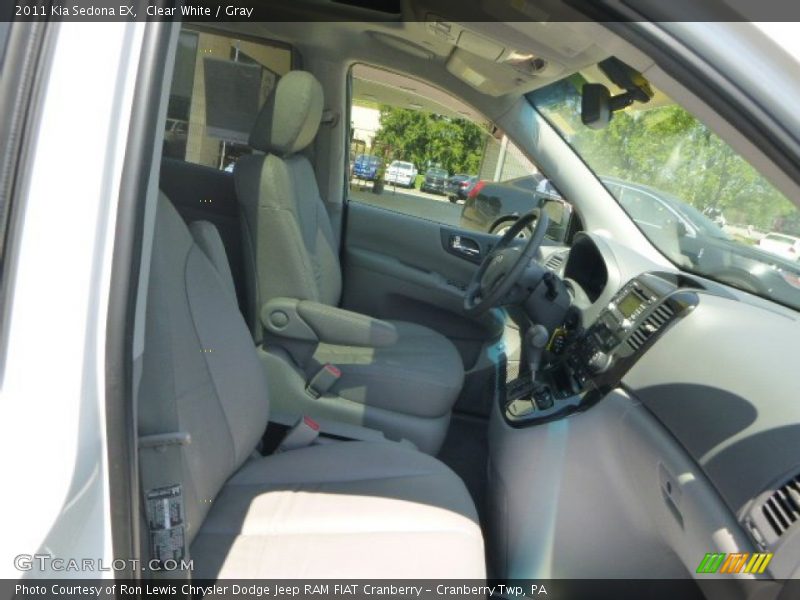 Clear White / Gray 2011 Kia Sedona EX