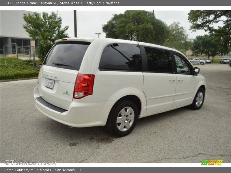 Stone White / Black/Light Graystone 2012 Dodge Grand Caravan SE