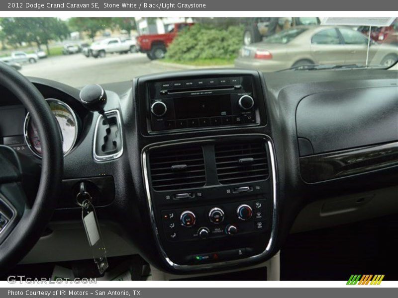 Stone White / Black/Light Graystone 2012 Dodge Grand Caravan SE