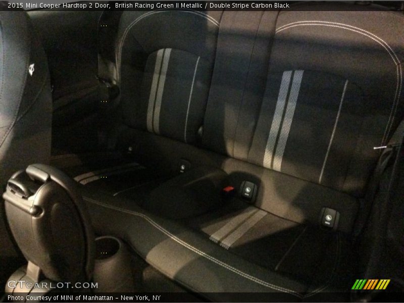 British Racing Green II Metallic / Double Stripe Carbon Black 2015 Mini Cooper Hardtop 2 Door