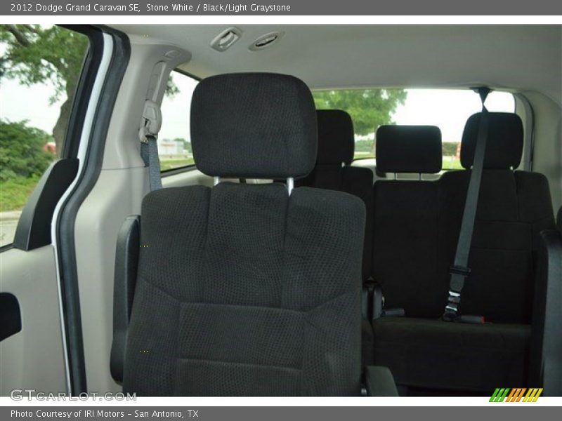Stone White / Black/Light Graystone 2012 Dodge Grand Caravan SE