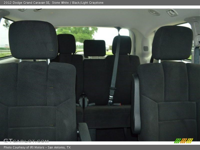 Stone White / Black/Light Graystone 2012 Dodge Grand Caravan SE