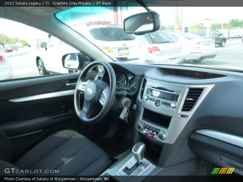 Graphite Gray Metallic / Off Black 2012 Subaru Legacy 2.5i