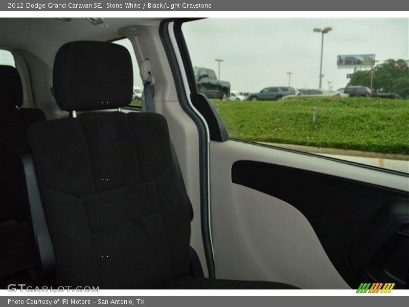 Stone White / Black/Light Graystone 2012 Dodge Grand Caravan SE