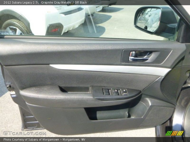 Graphite Gray Metallic / Off Black 2012 Subaru Legacy 2.5i