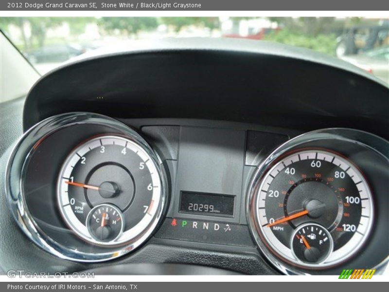 Stone White / Black/Light Graystone 2012 Dodge Grand Caravan SE