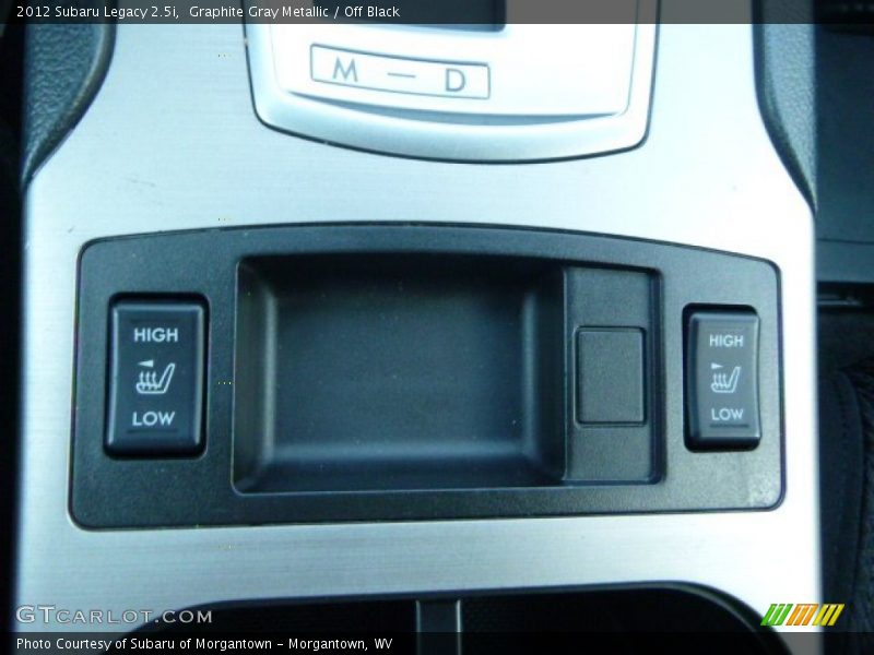 Graphite Gray Metallic / Off Black 2012 Subaru Legacy 2.5i