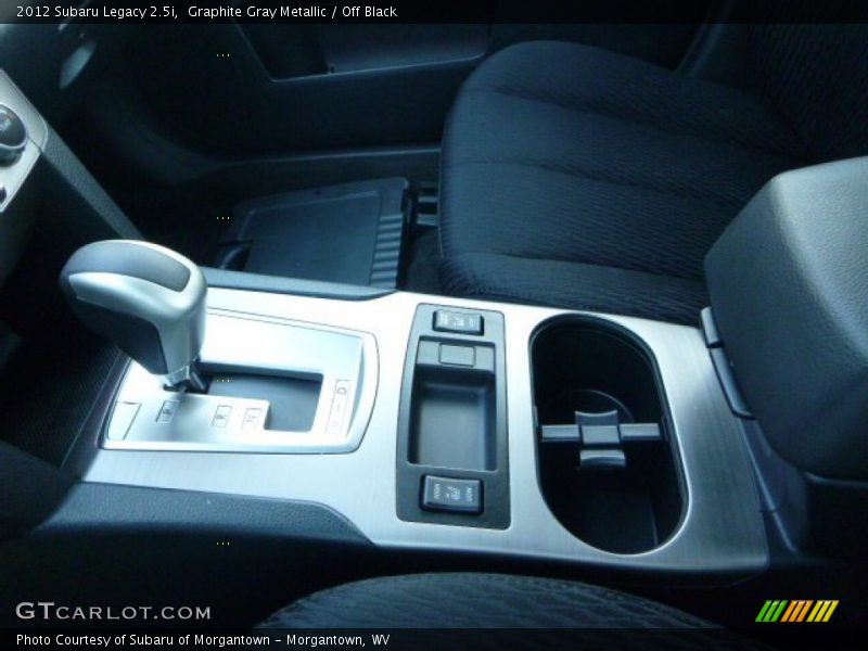 Graphite Gray Metallic / Off Black 2012 Subaru Legacy 2.5i