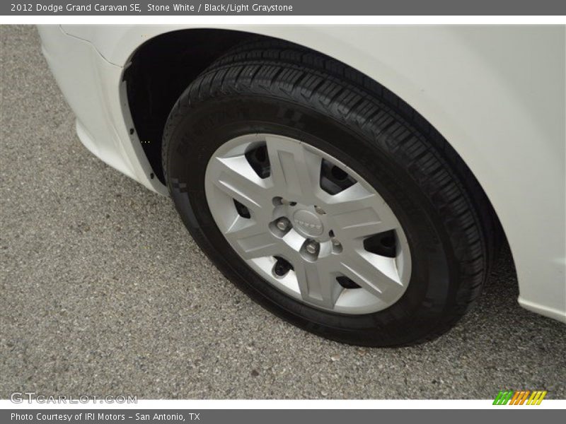 Stone White / Black/Light Graystone 2012 Dodge Grand Caravan SE