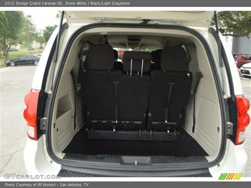 Stone White / Black/Light Graystone 2012 Dodge Grand Caravan SE