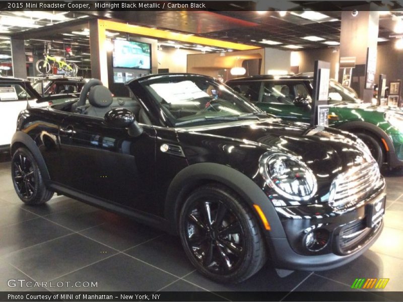Midnight Black Metallic / Carbon Black 2015 Mini Roadster Cooper